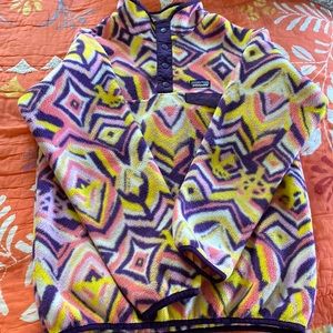 Patagonia girls, fleece jacket.